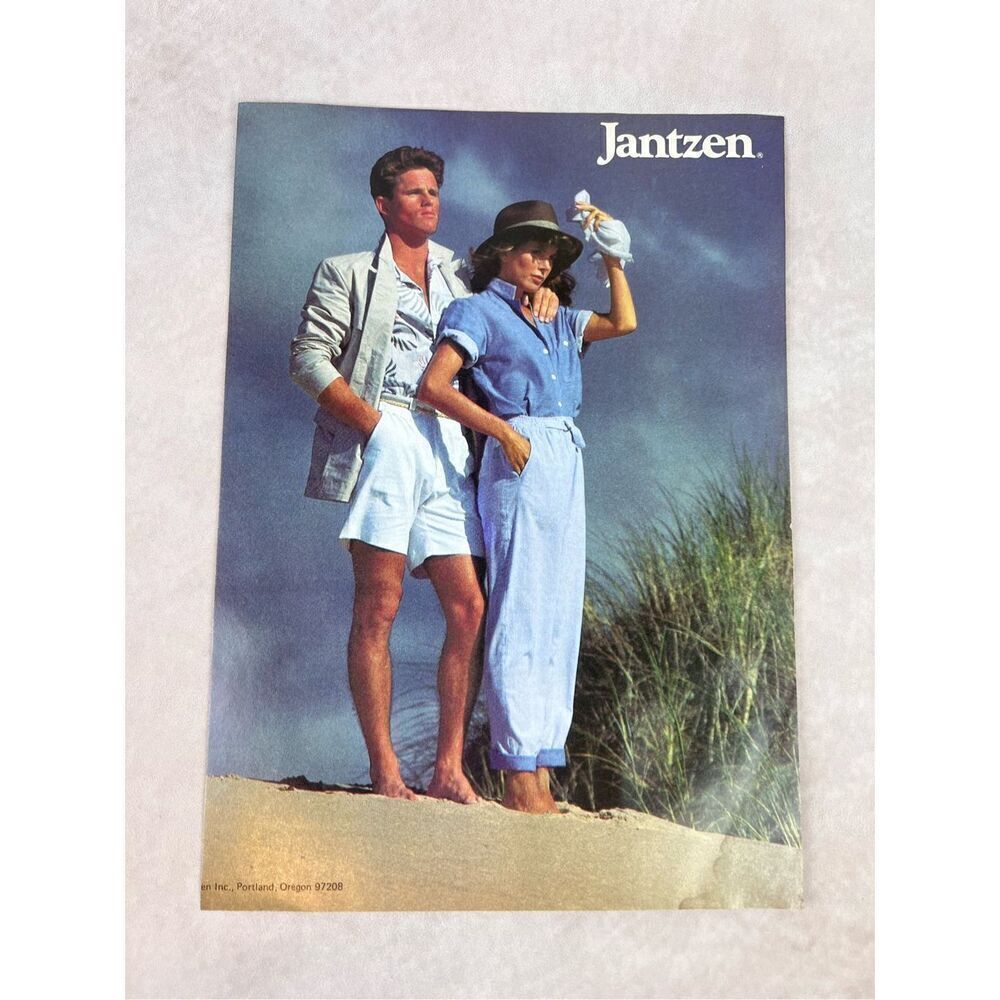 Vintage Jantzen Swimwear Fashion 1980s Magazine Ad
